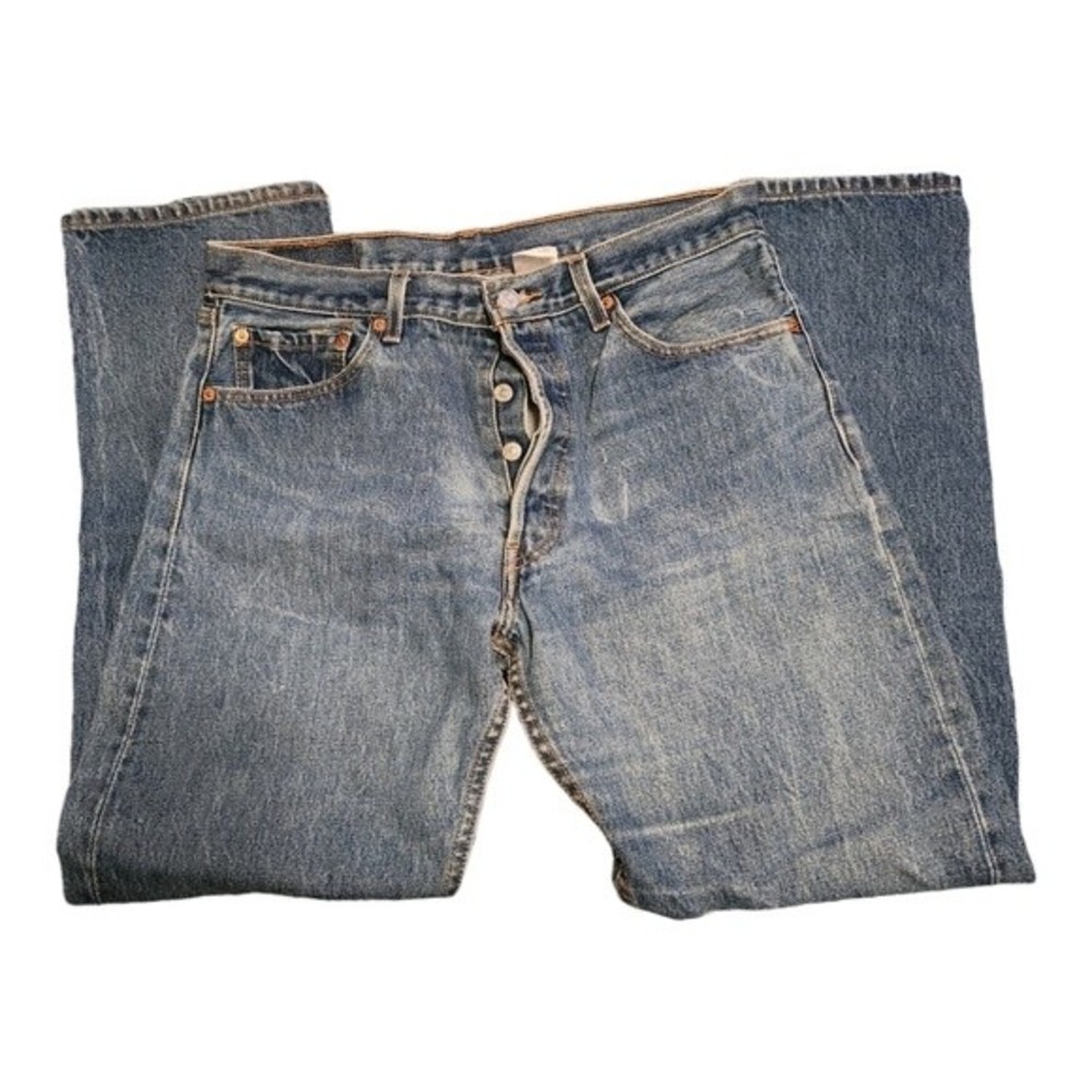 Vintage Men's Levi Button Fly Denim Jeans 501XX W35 L34